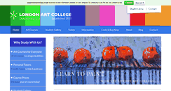 Desktop Screenshot of londonartcollege.co.uk