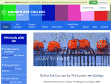Tablet Screenshot of londonartcollege.co.uk